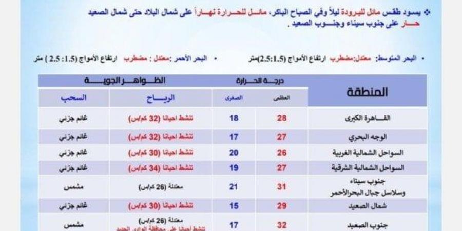 رياح شديدة تضرب هذه المحافظات.. الأرصاد توجه تحذير هام للمواطنين بشأن حالة الطقس اليوم - سعودي الاخباري