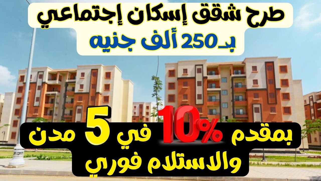 الإسكان تعلن.. أسعار حجز شقق الاسكان الاجتماعي 2024 وشروط وأوراق الحجز