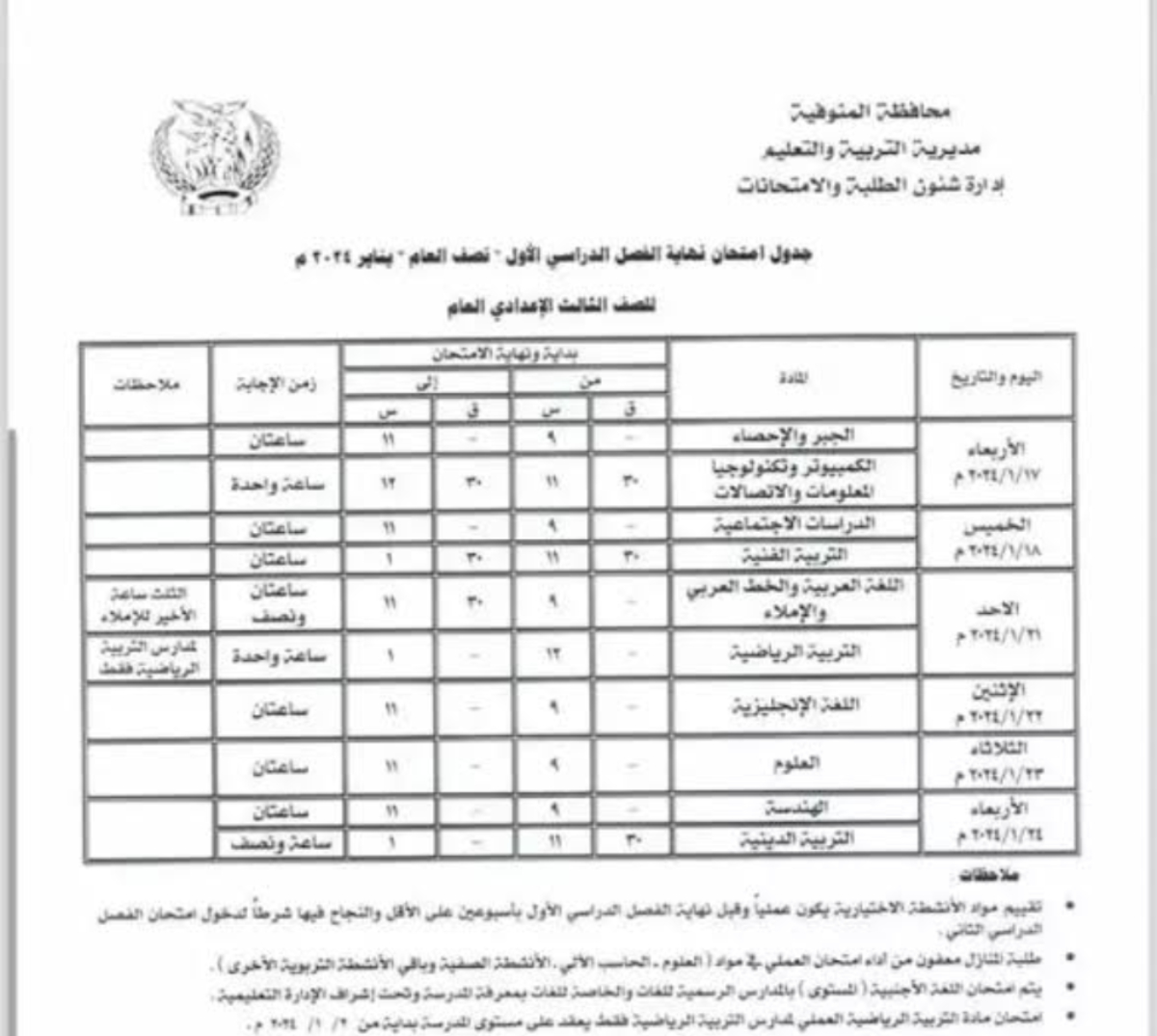 يتبقى القليل.. موعد امتحانات نصف السنة 2024 في العراق وخريطة العام الدراسي وفقًا لوزارة التربية العراقية