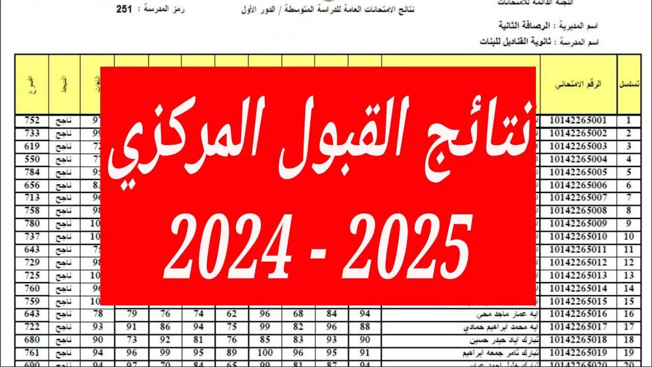 وزارة التعليم العراقية تُوضح نتائج القبول المركزي 2024-2025 المهني وخطوات الاستعلام عن النتيجة عبر منصة نتائجنا