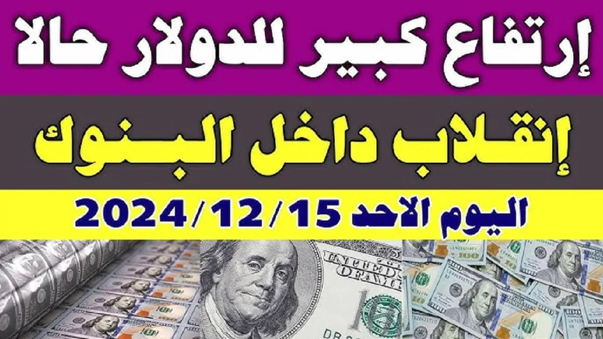 اخر التحديثات سعر الدولار اليوم مقابل الجنيه المصري الاحد 15-12-2024 في جميع البنوك