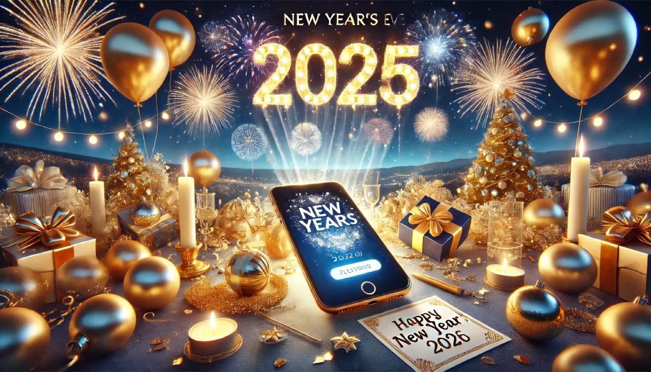 تهنئة بالعام الجديد 2025 Happy New Year للأهل والأصدقاء والأحبة وزملاء العمل