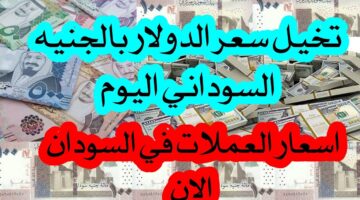 سعر الدولار مقابل الجنيه السوداني