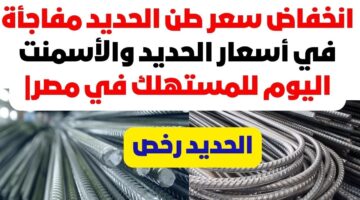 سعر طن الحديد والاسمنت اليوم 2