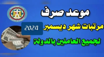 صرف مرتبات شهر ديسمبر 2024صرف مرتبات شهر ديسمبر 2024