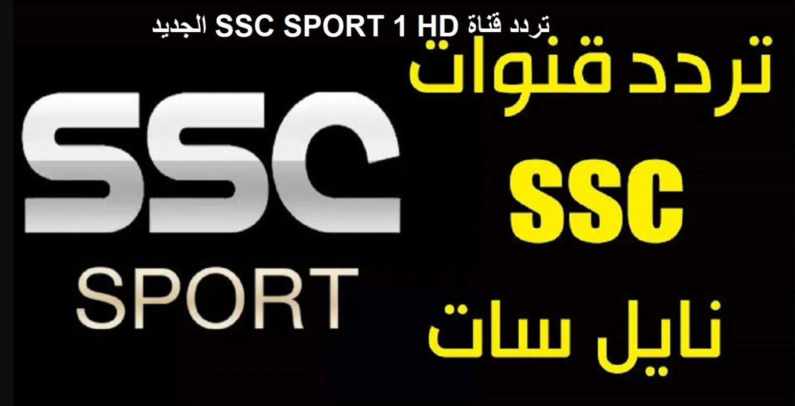 “ثبتها بسهولة” تردد قناة SSC SPORTS HD علي جميع الأقمار الصناعية 2024 لمتابعة أبرز الفعاليات الرياضية