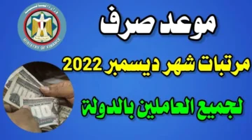 موعد صرف مرتبات شهر ديسمبر 2024 1 1